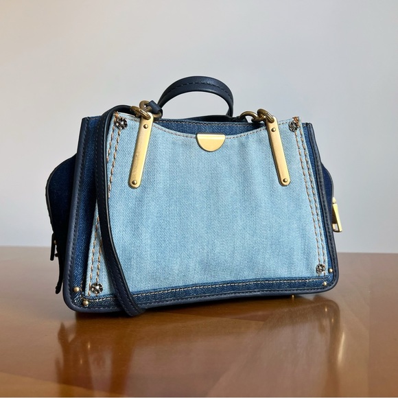 Coach Dreamer 21 Denim Mini Satchel/Crossbody Purse B2547 - Picture 8 of 17